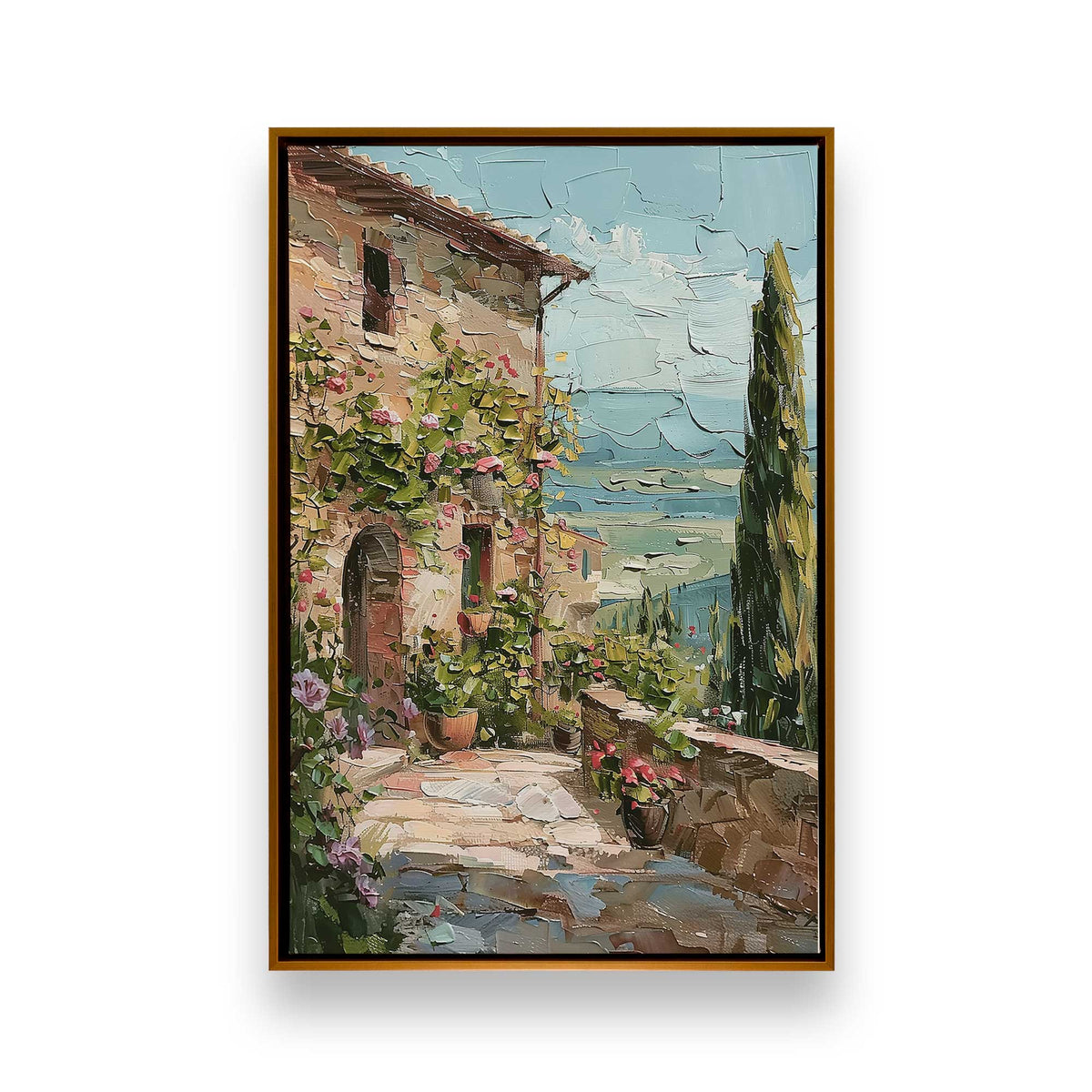 [Color:Polished Gold], Picture of art in a Polished Gold frame
