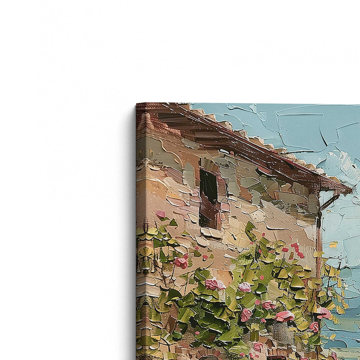 [Color:Stretched Canvas], Picture of the corner of the art