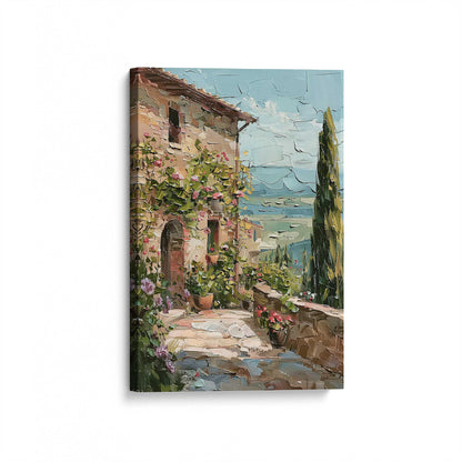 [Color:Stretched Canvas], Picture of art at an angle