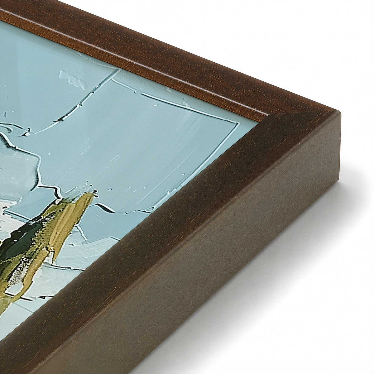 [Color:Belvinder Brown], Picture of art in a Polished Chrome frame at an angle