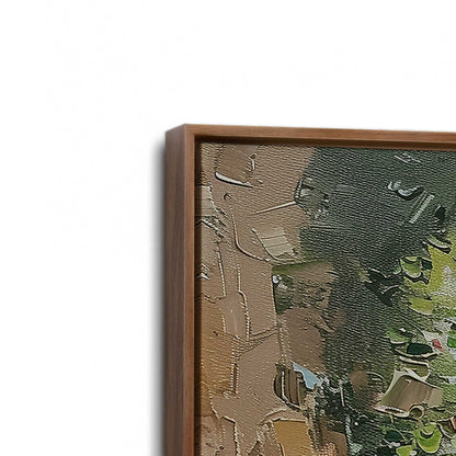 [Color:Walnut], Picture of art in a Walnut frame at an angle