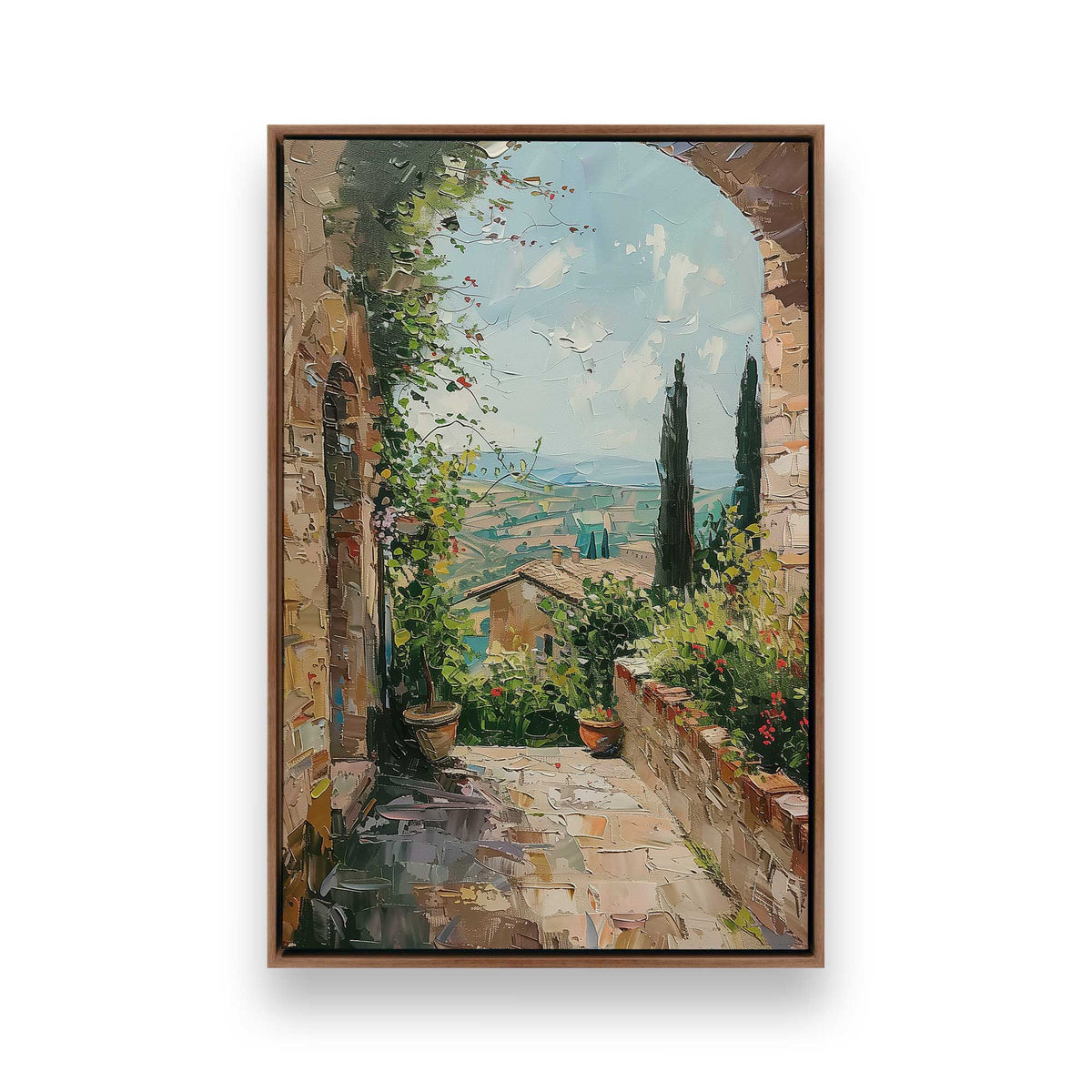 [Color:Walnut], Picture of art in a Walnut frame