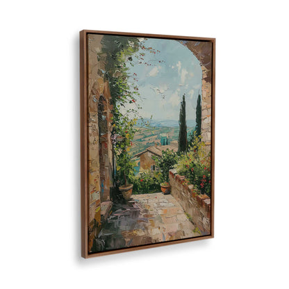 [Color:Walnut], Picture of the corner of the art