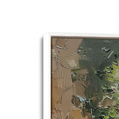 [Color:Opaque White], Picture of art in a White frame at an angle