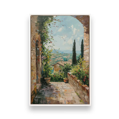 [Color:Opaque White], Picture of art in a White frame