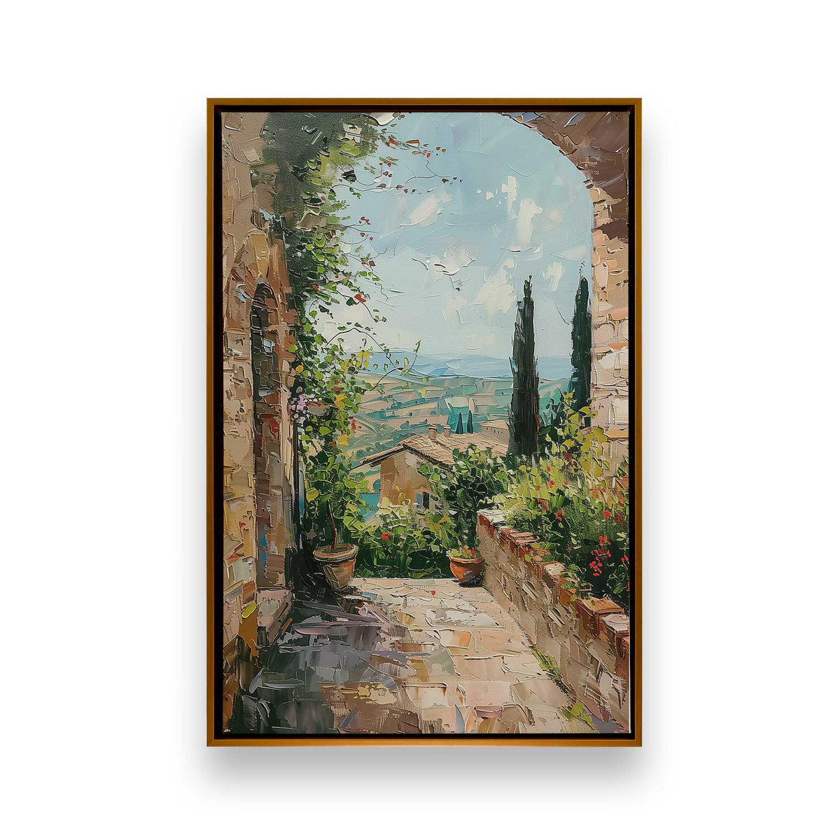[Color:Polished Gold], Picture of art in a Polished Gold frame