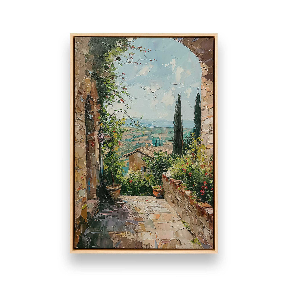 [Color:American Maple], Picture of art in a American Maple frame
