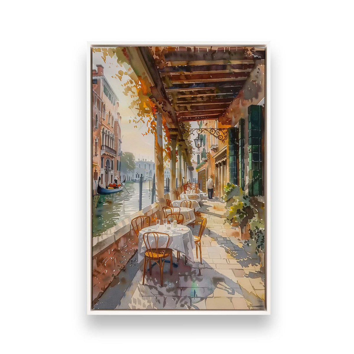 [Color:Opaque White], Picture of art in a White frame