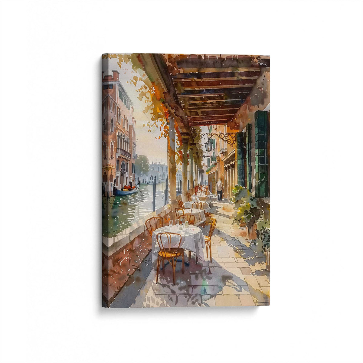 [Color:Stretched Canvas], Picture of art at an angle
