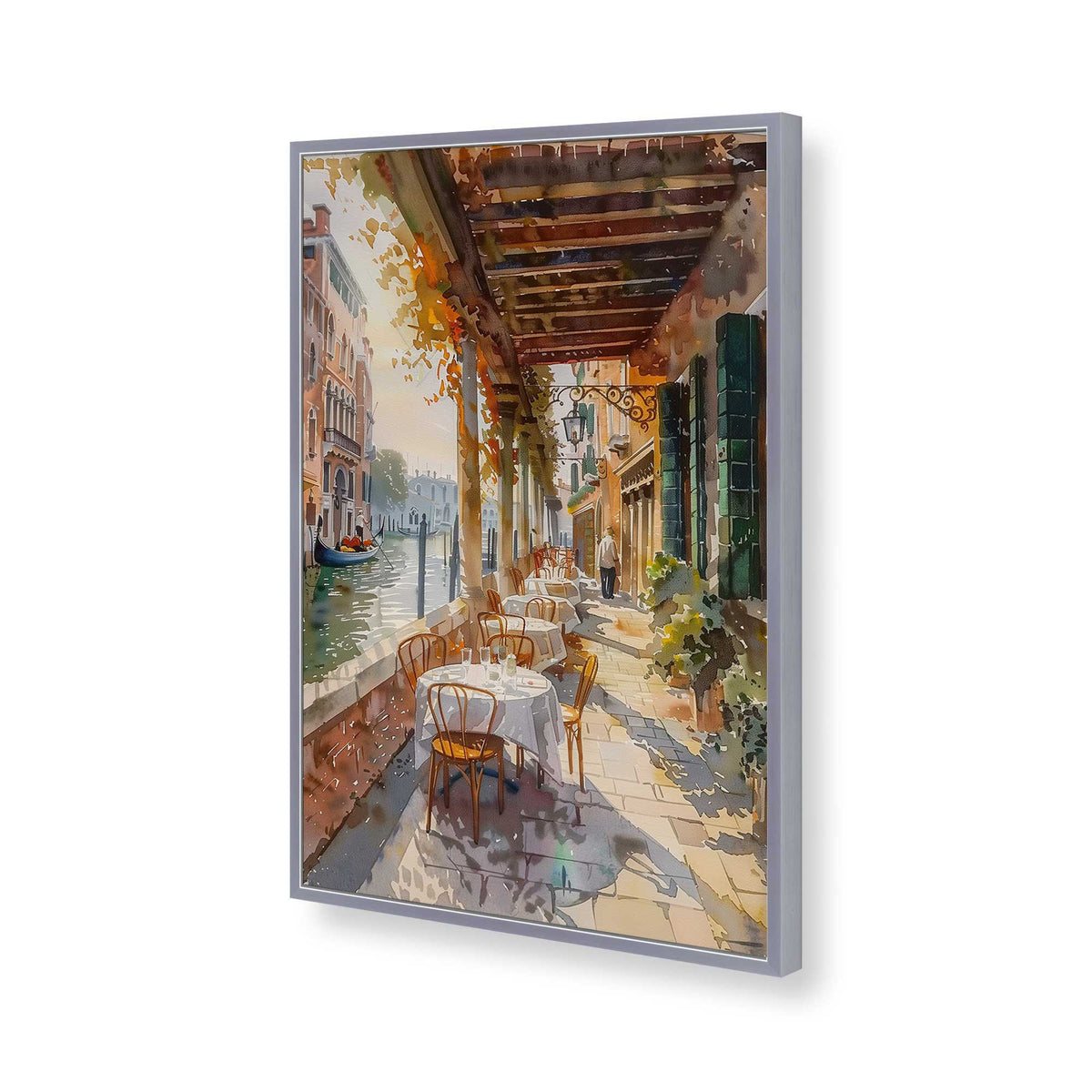 [Color:Polished Chrome], Picture of art in a Polished Chrome frame of the corner
