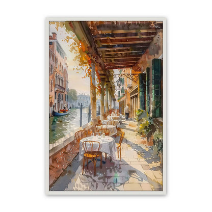 [Color:Opaque White], Picture of art in a Polished Chrome frame