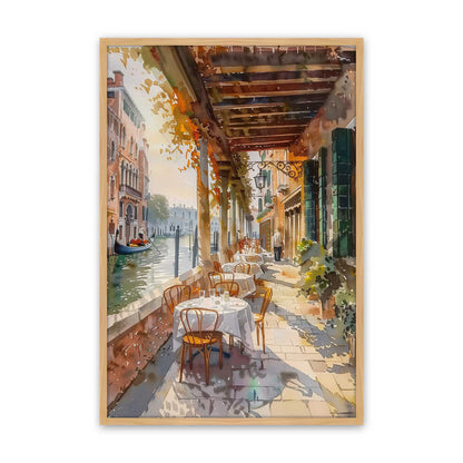 [Color:American Maple], Picture of art in a Polished Chrome frame