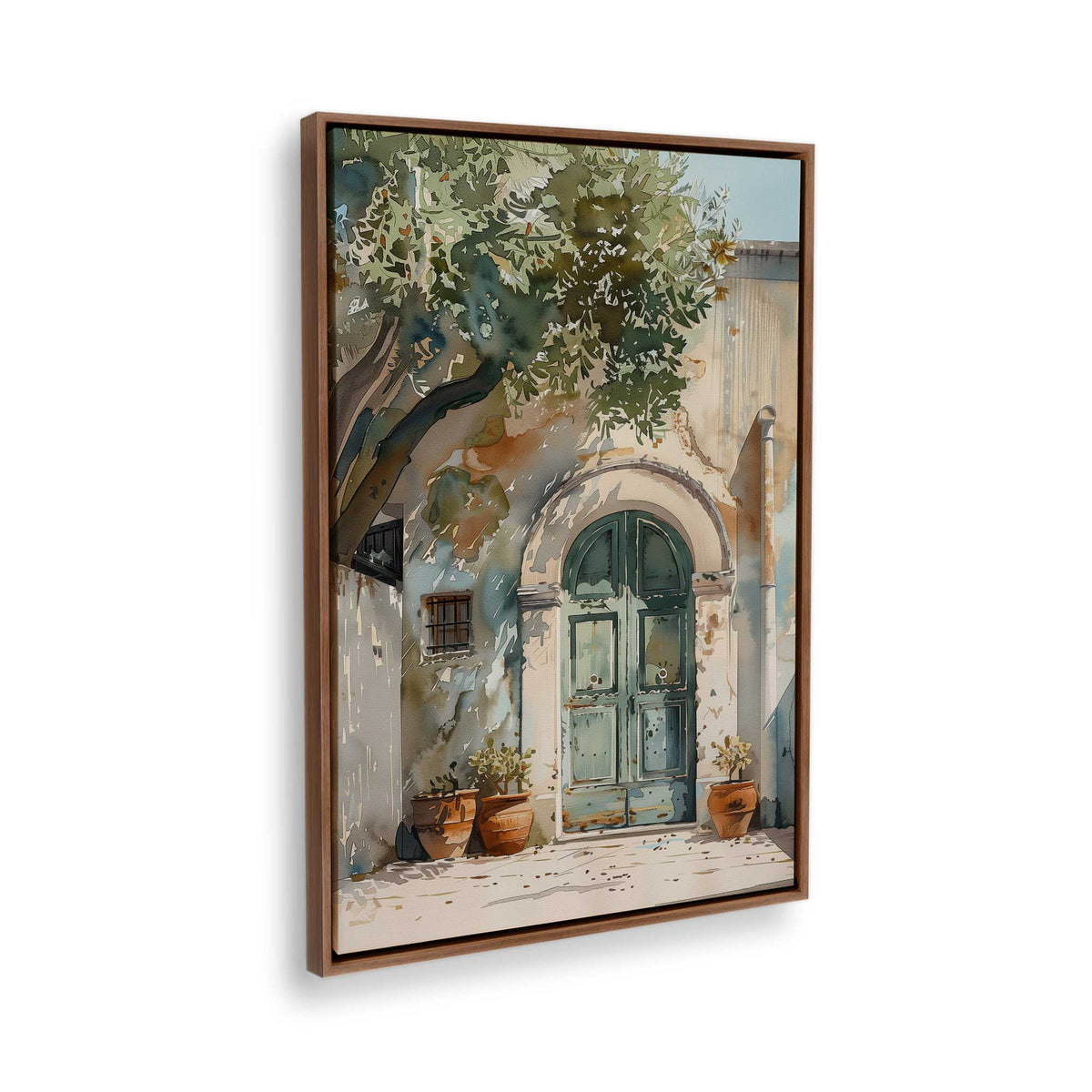 [Color:Walnut], Picture of the corner of the art