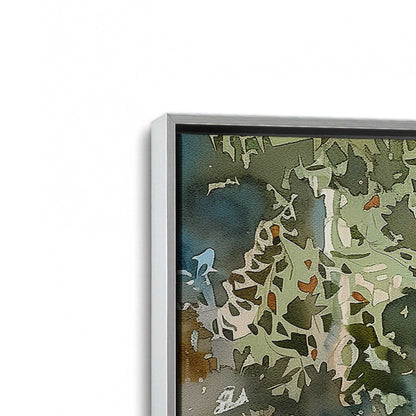 [Color:Polished Chrome], Picture of art in a Polished Chrome frame at an angle