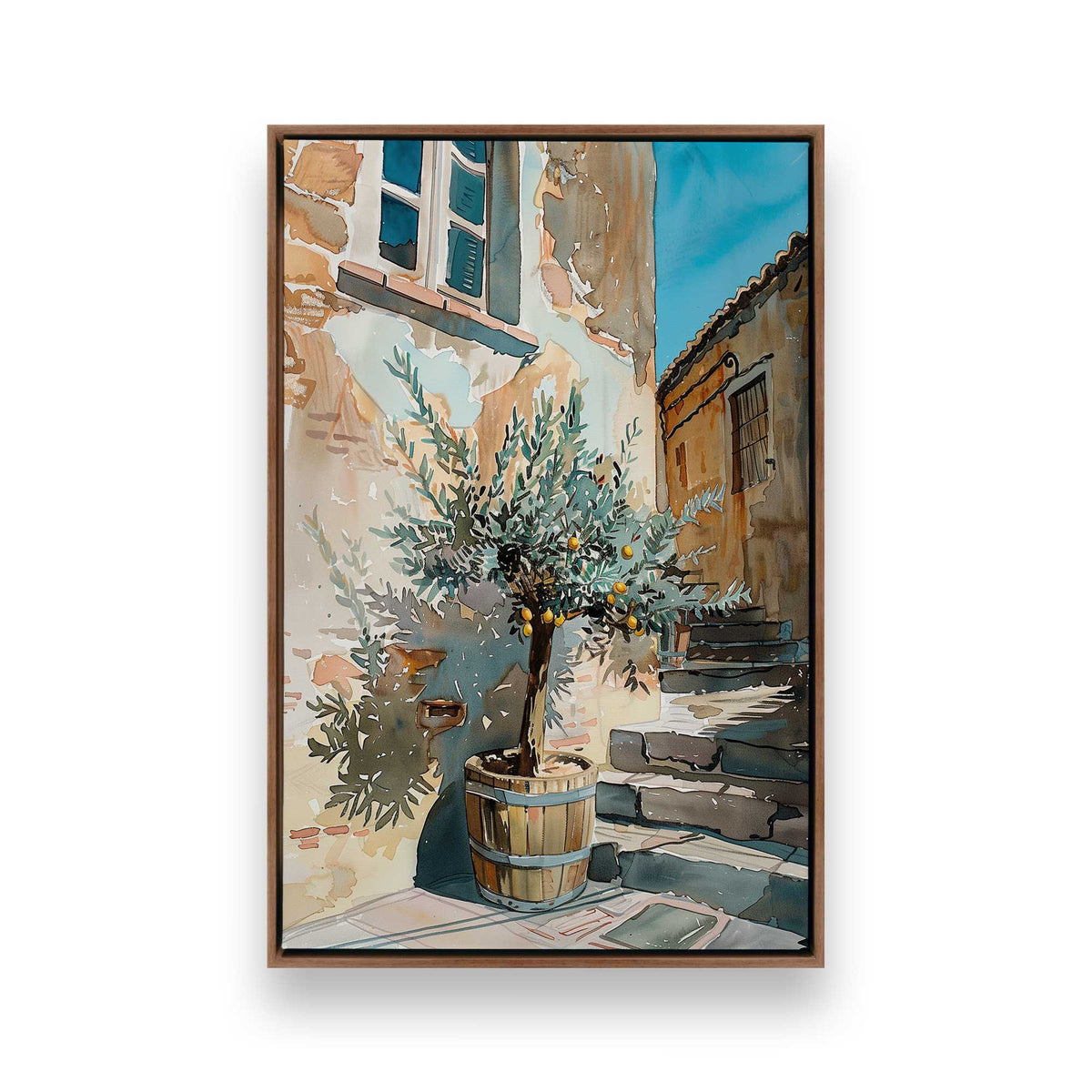[Color:Walnut], Picture of art in a Walnut frame