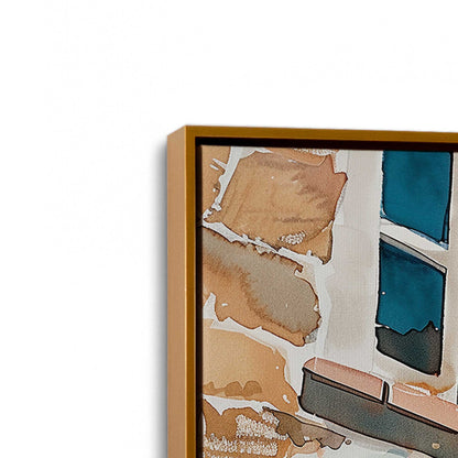 [Color:Polished Gold], Picture of art in a Polished Gold frame at an angle