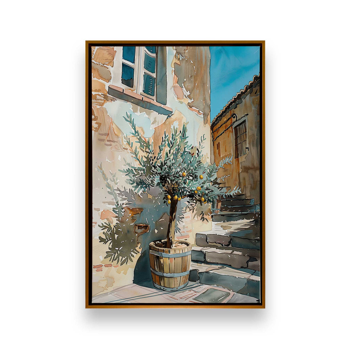 [Color:Polished Gold], Picture of art in a Polished Gold frame