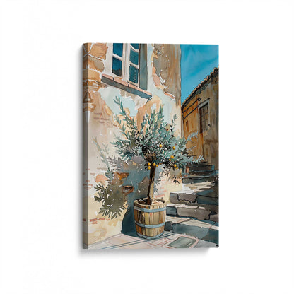 [Color:Stretched Canvas], Picture of art at an angle