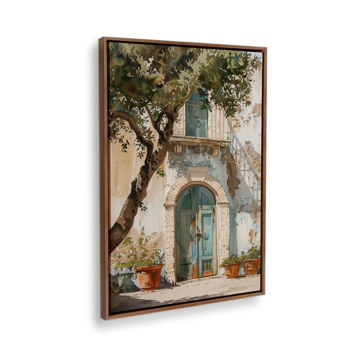 [Color:Walnut], Picture of the corner of the art