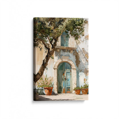 [Color:Stretched Canvas], Picture of art at an angle