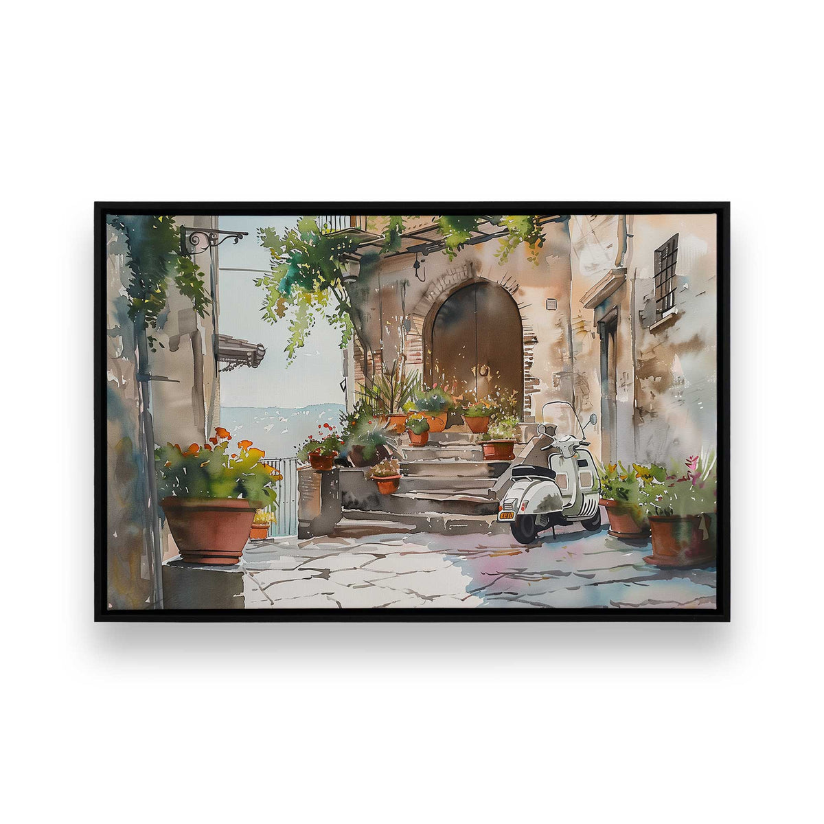 [Color:Satin Black], Picture of art in a Satin Black frame