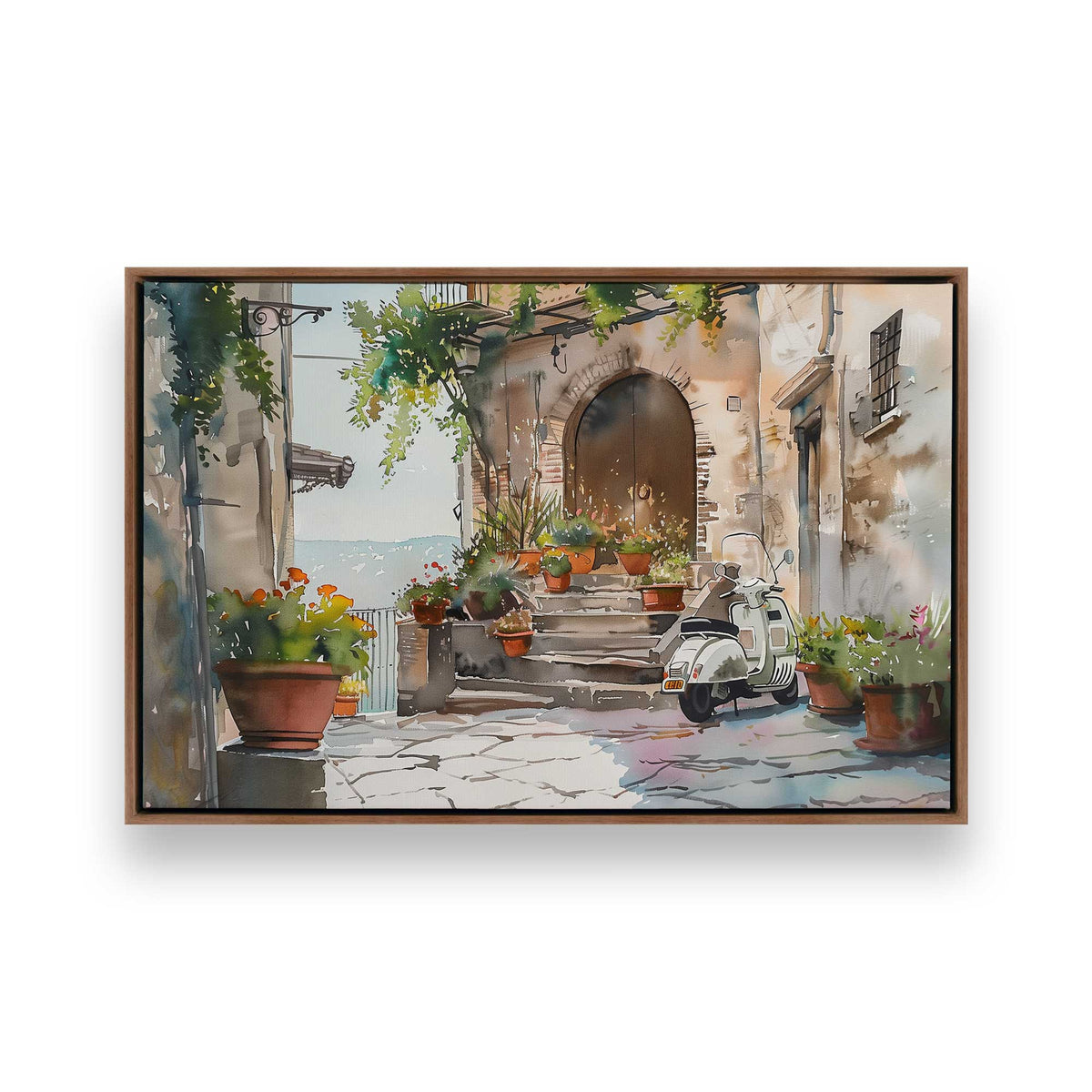[Color:Walnut], Picture of art in a Walnut frame