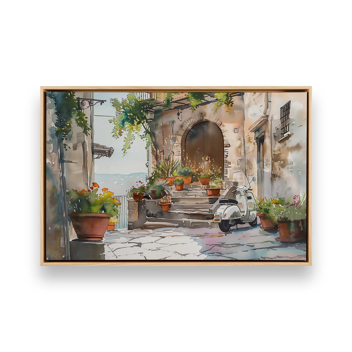 [Color:American Maple], Picture of art in a American Maple frame
