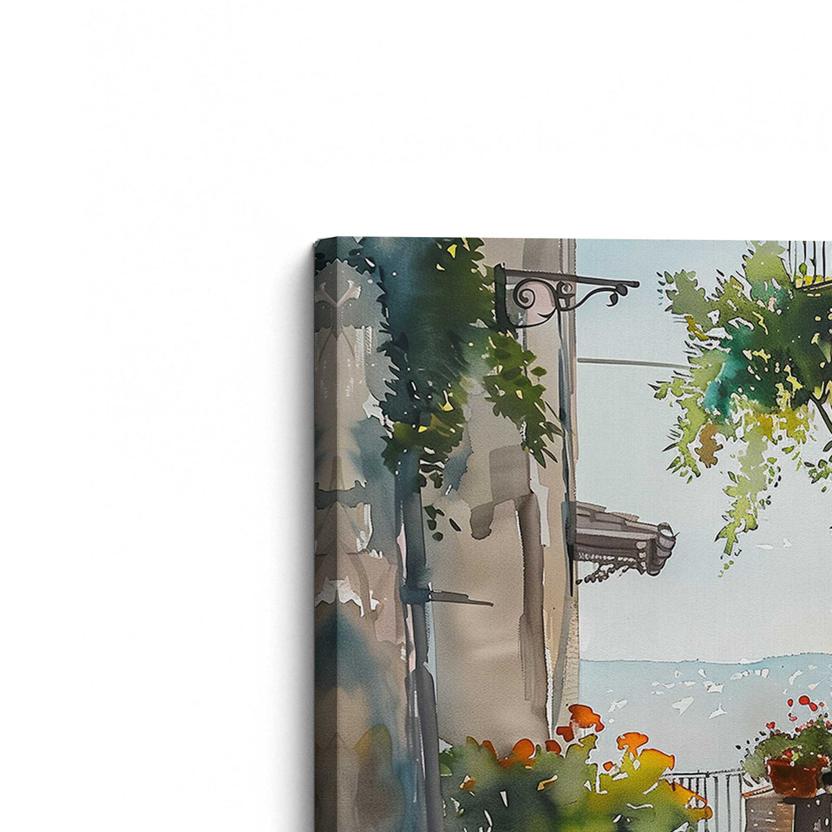 [Color:Stretched Canvas], Picture of the corner of the art