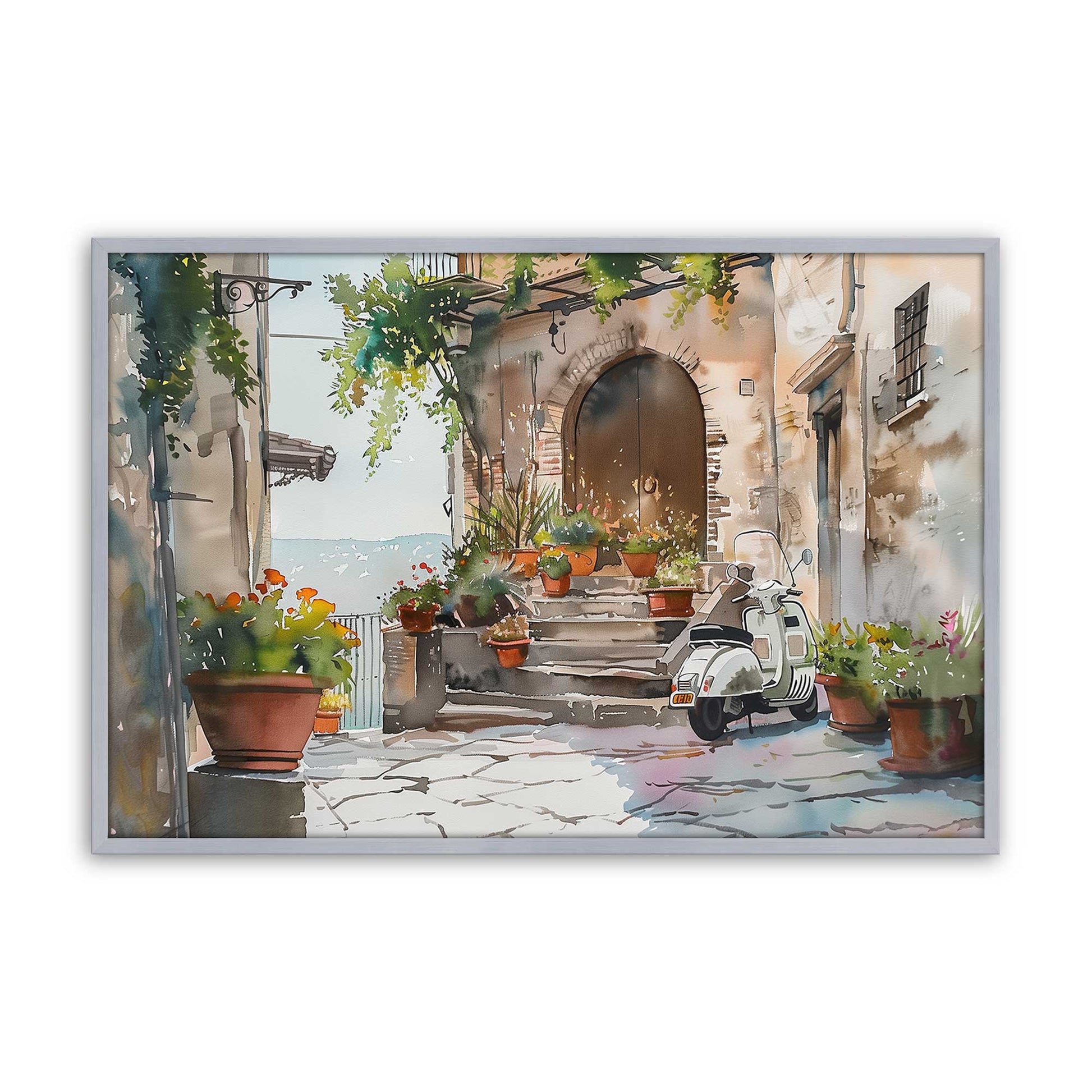[Color:Polished Chrome], Picture of art in a Polished Chrome frame