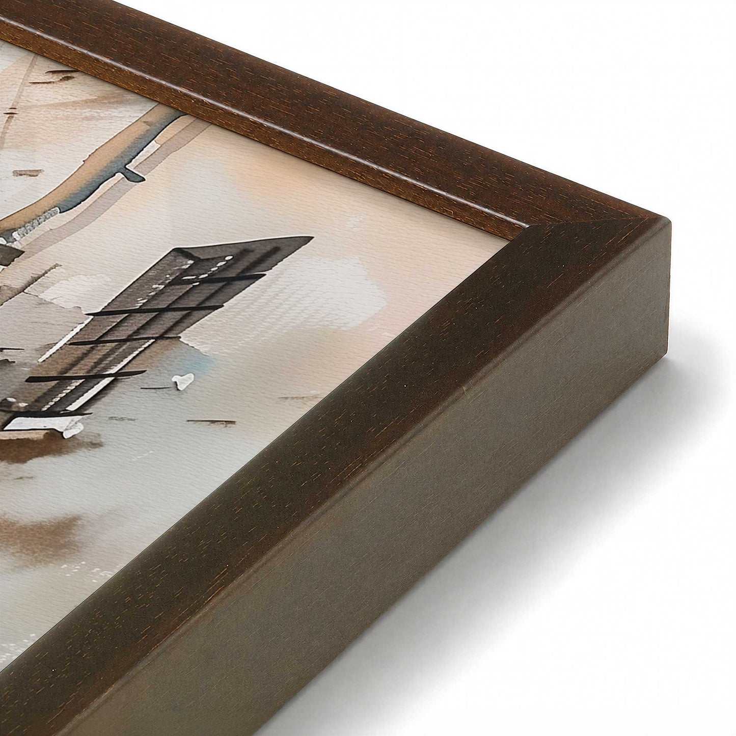 [Color:Belvinder Brown], Picture of art in a Polished Chrome frame at an angle