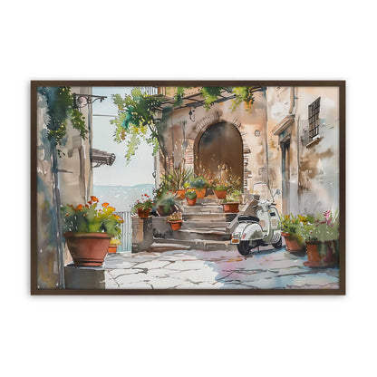 [Color:Belvinder Brown], Picture of art in a Polished Chrome frame