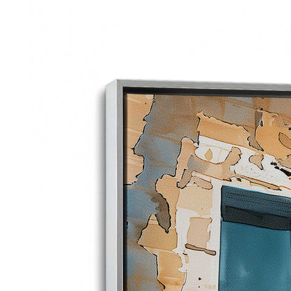 [Color:Polished Chrome], Picture of art in a Polished Chrome frame at an angle