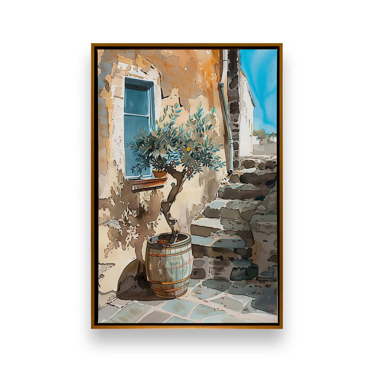 [Color:Polished Gold], Picture of art in a Polished Gold frame