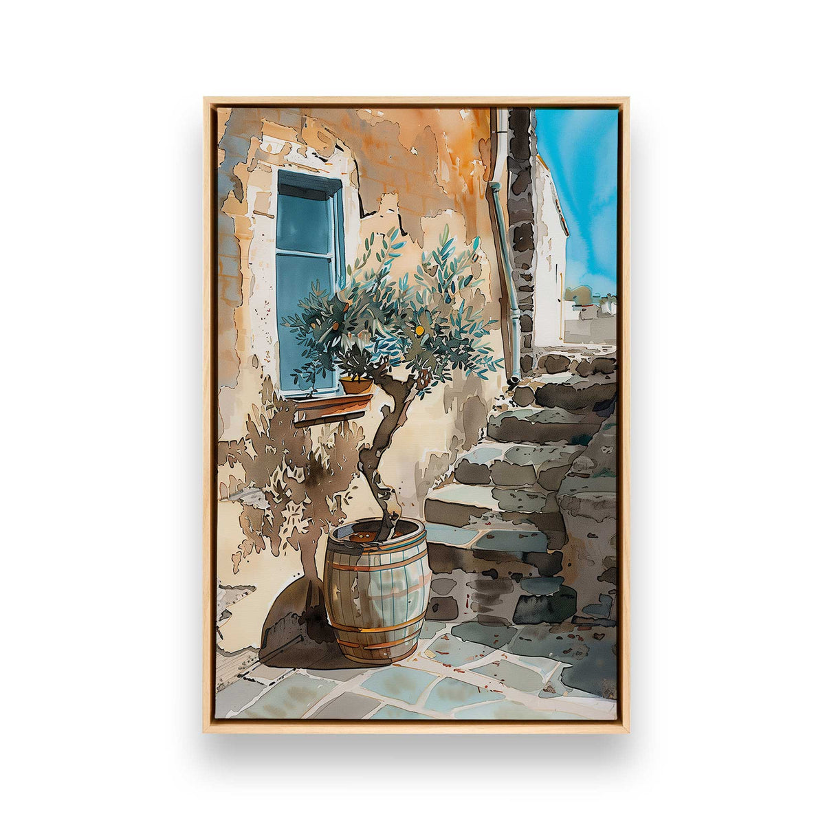 [Color:American Maple], Picture of art in a American Maple frame