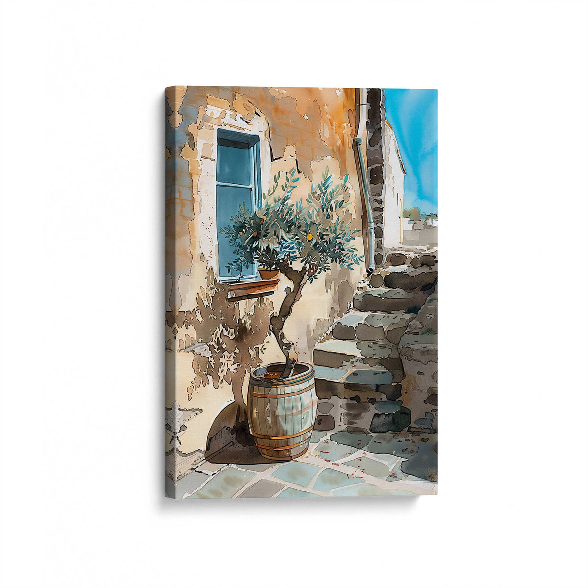 [Color:Stretched Canvas], Picture of art at an angle