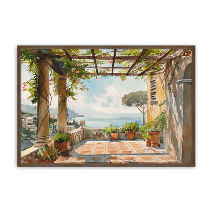 [Color:Walnut], Picture of art in a Polished Chrome frame