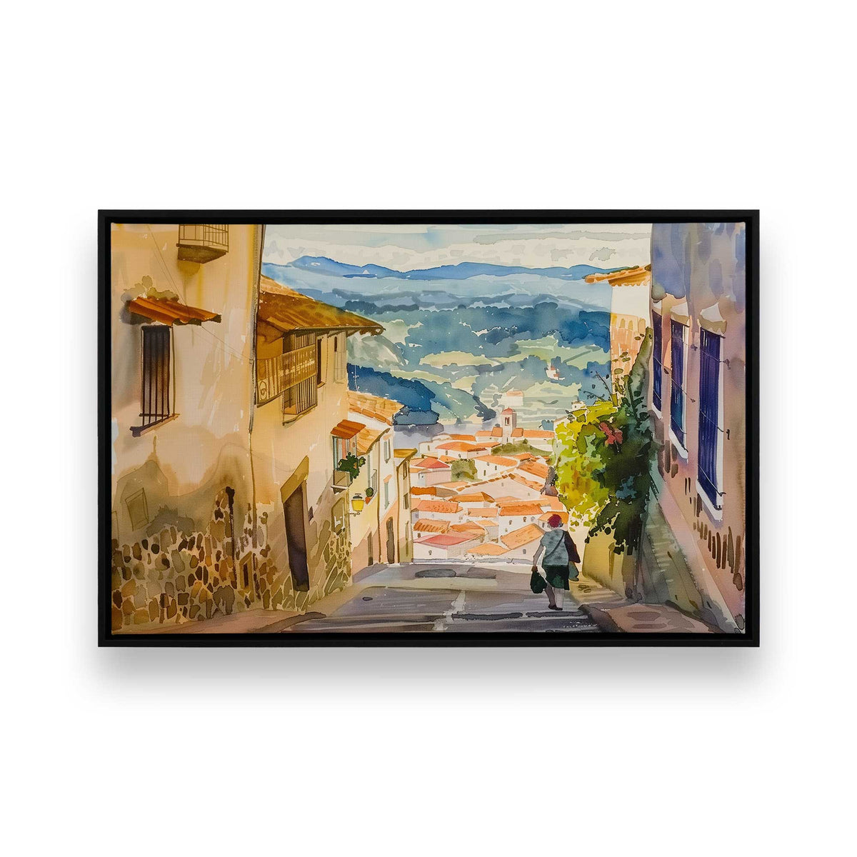[Color:Satin Black], Picture of art in a Satin Black frame