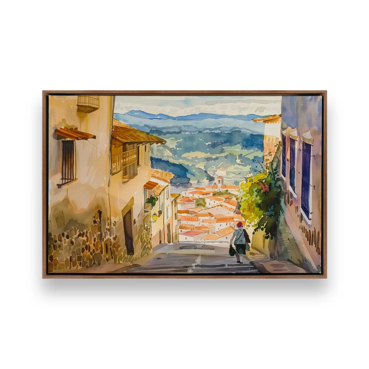 [Color:Walnut], Picture of art in a Walnut frame