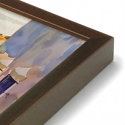 [Color:Belvinder Brown], Picture of art in a Polished Chrome frame at an angle