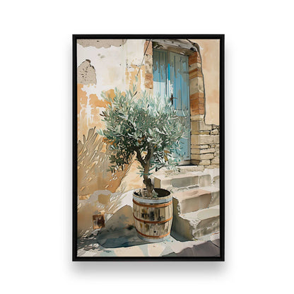[Color:Satin Black], Picture of art in a Satin Black frame
