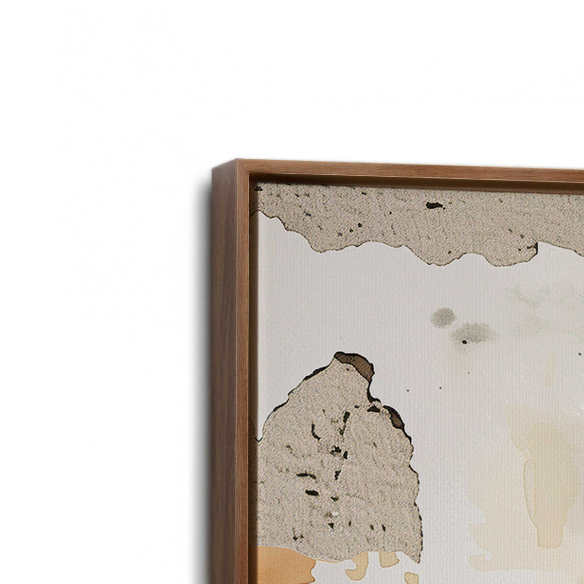 [Color:Walnut], Picture of art in a Walnut frame at an angle