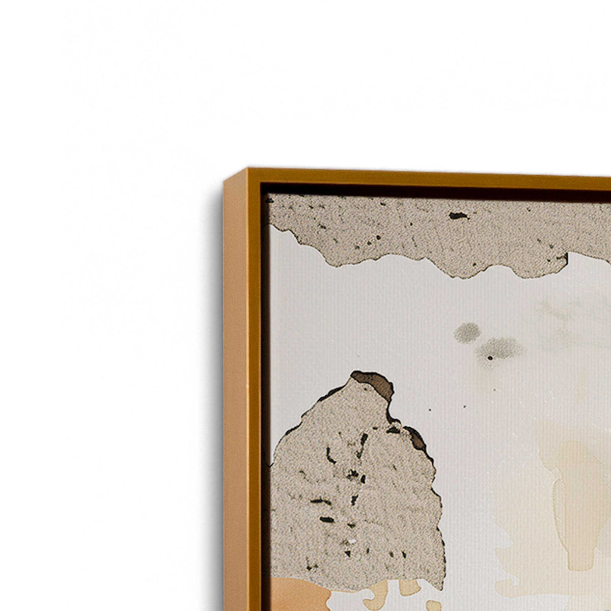 [Color:Polished Gold], Picture of art in a Polished Gold frame at an angle