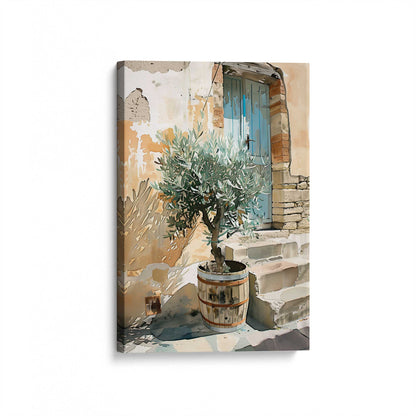 [Color:Stretched Canvas], Picture of art at an angle