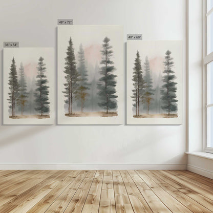 [Color:Stretched Canvas], Image showing the size comparisons