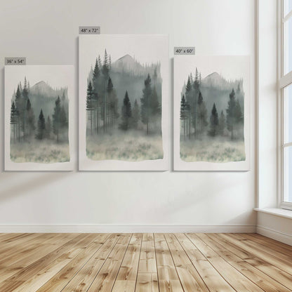 [Color:Stretched Canvas], Image showing the size comparisons