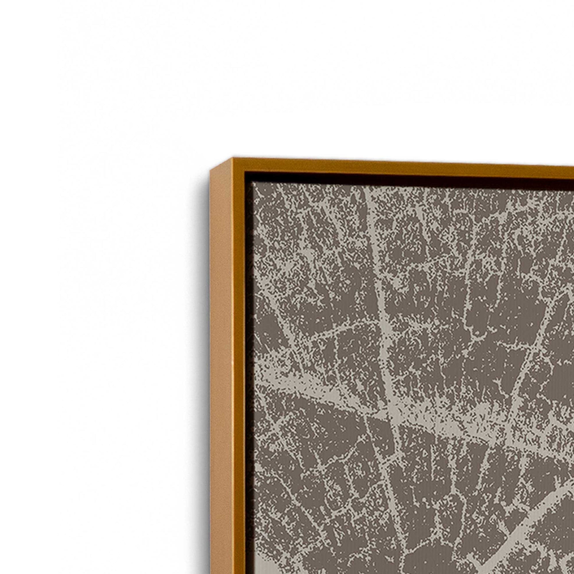 [Color:Polished Gold], Picture of art in a Polished Gold frame at an angle