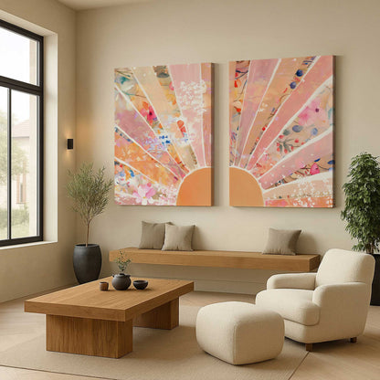 [Color:Stretched Canvas], Picture of art in a room