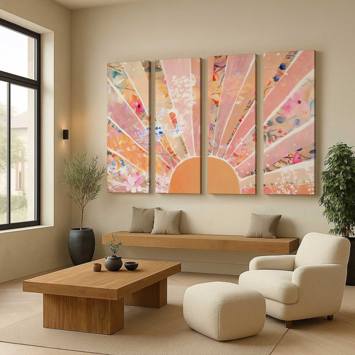 [Color:Stretched Canvas], Picture of art in a room