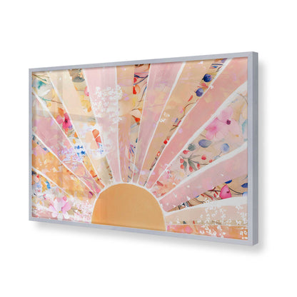 [Color:Polished Chrome], Picture of art in a Polished Chrome frame of the corner