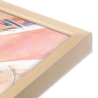 [Color:Raw Maple], Picture of art in a Raw Maple frame at an angle